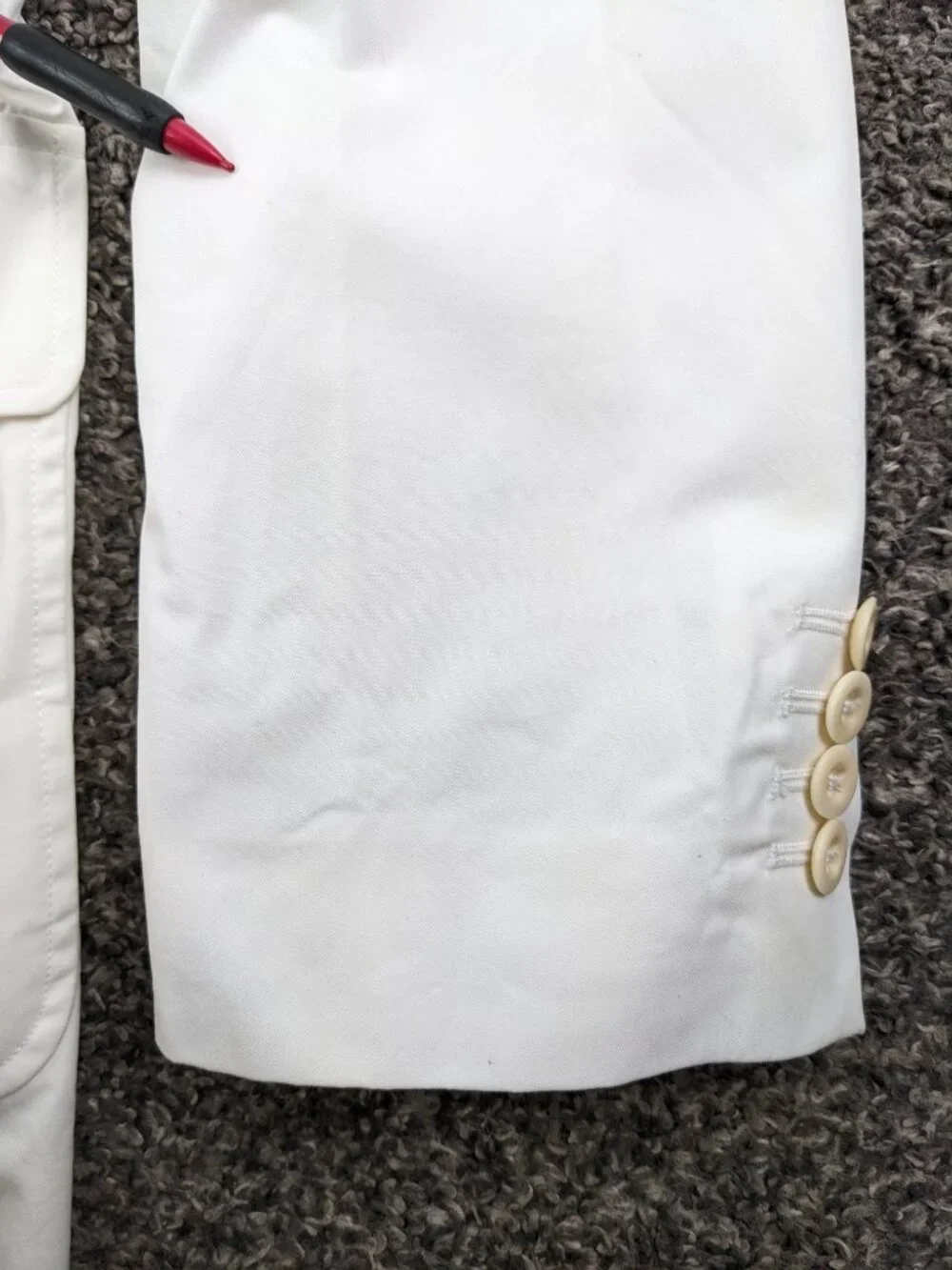 Vintage Polo Ralph Lauren Unstructured Cotton Sport Coat White Mens Medium 40R